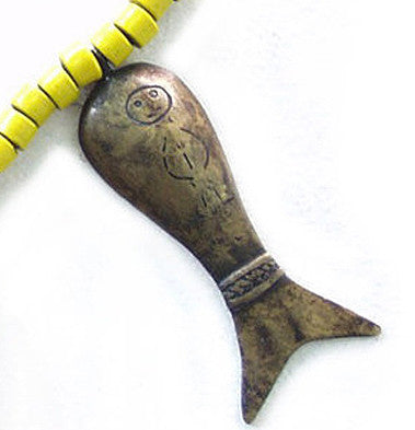 Antique Naga Head Hunter & Trade Bead Necklace