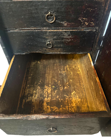 Antique  Six (6) Dawers Peddler's Japanese Tansu, Edo Period