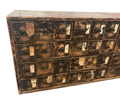 Rare Antique Two piece Japanese Kusuri, Medicine tansu, 72 drawers, Edo period