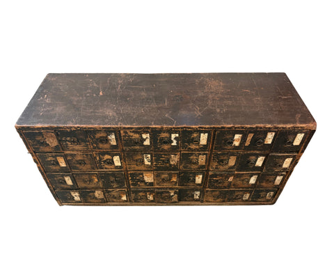 Rare Antique Two piece Japanese Kusuri, Medicine tansu, 72 drawers, Edo period