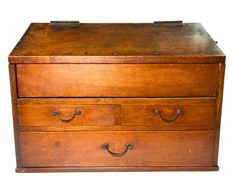 Antique Japanese Dentist apothecary  Box, Meiji Period