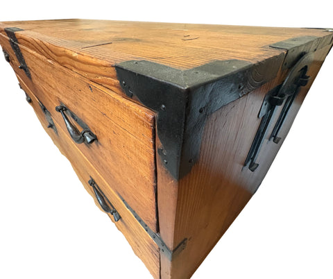 Antique Japanese Kasane (Sword) Tansu, Meiji period