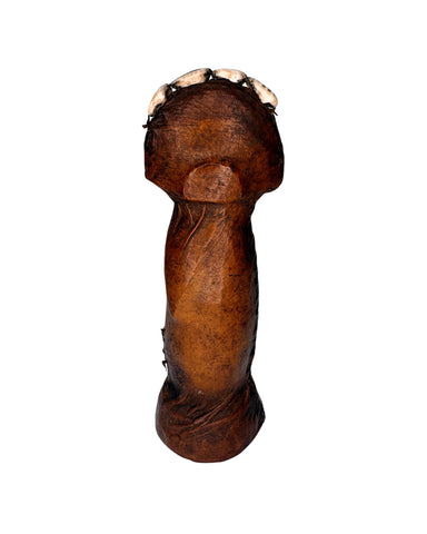 Mossi Tribal Fertility Figure with Shells