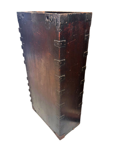 Antique Double Doors Ten(10) Drawers Japanese Peddler's Tansu, Edo Period
