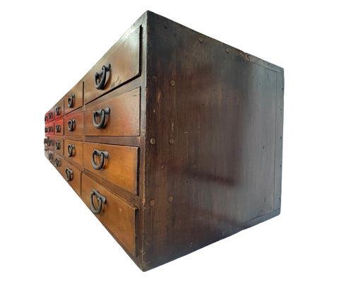 Twenty Drawer Tansu, Japanese, Meiji period