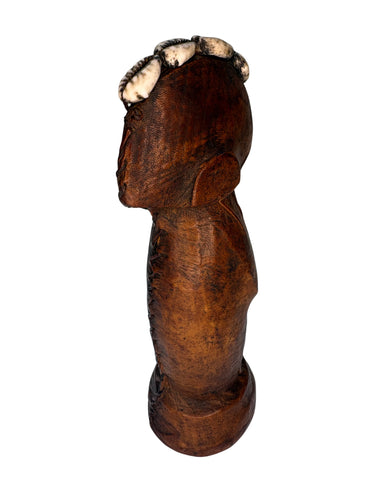 Mossi Tribal Fertility Figure with Shells