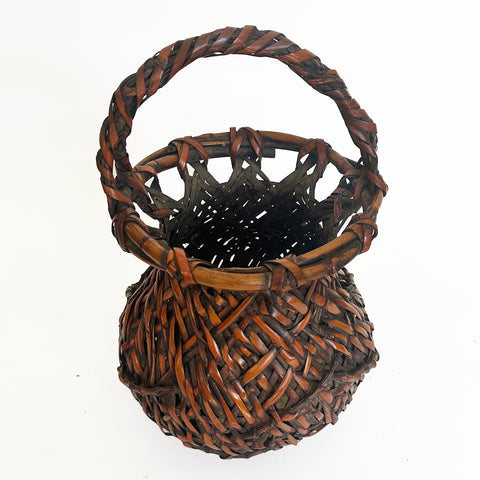 Ikebana basket, Bamboo, Early 20th century