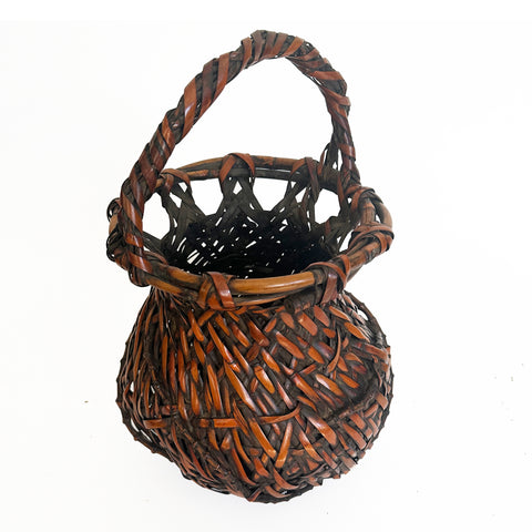 Ikebana basket, Bamboo, Early 20th century