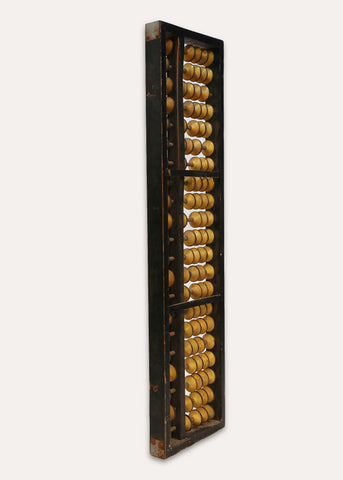 Wooden Abacus Kanban, Japanese, Mid-century