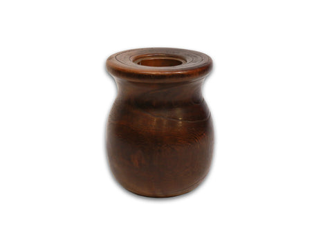 Wooden vase with copper insert, Taisho period