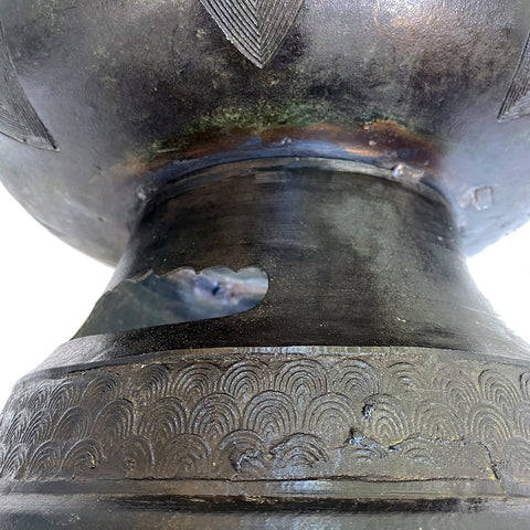 Temple Incensor, bronze, Japanese, Meiji period
