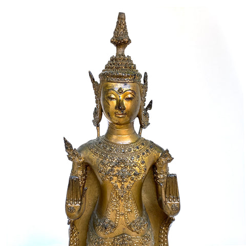 Standing Gilded Buddha, Thailand, 19th century