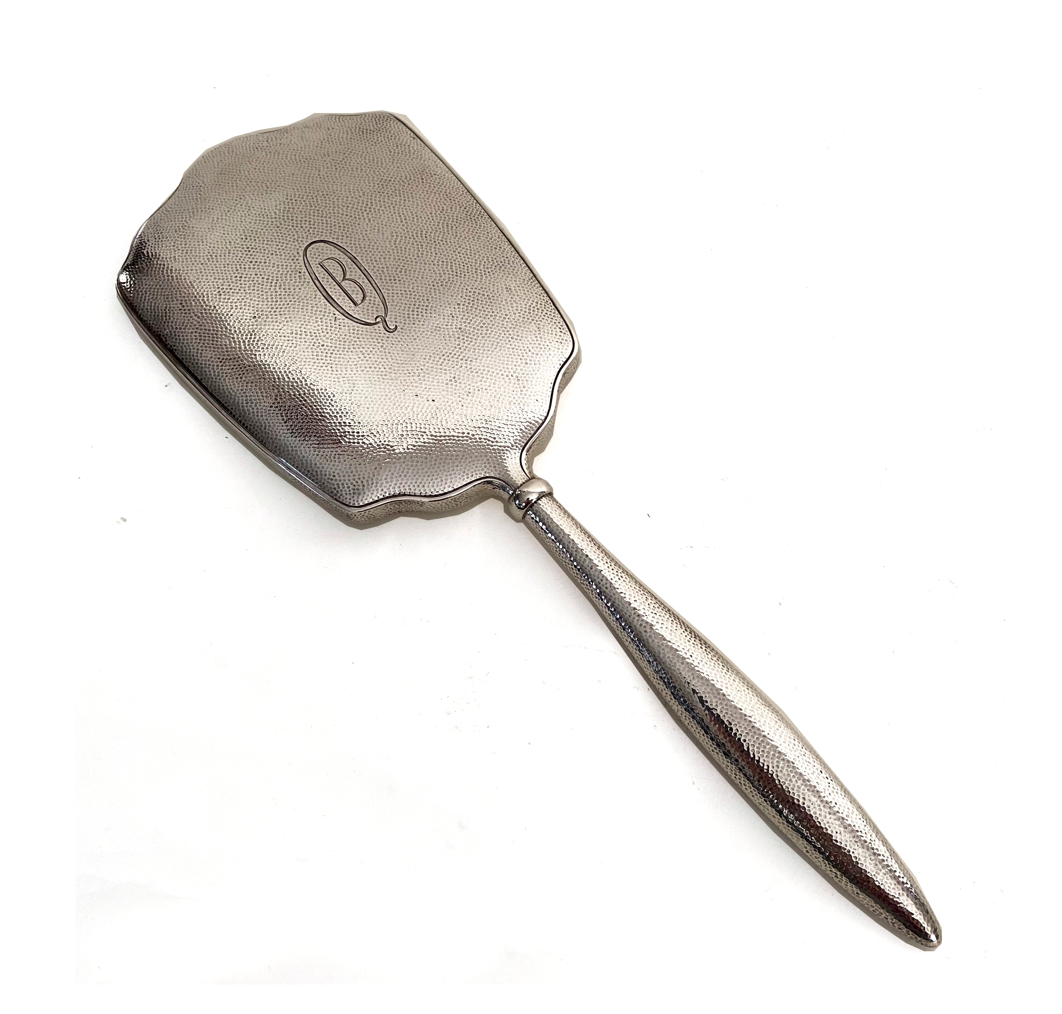 silver dressing table hand mirror DM045 Antique Silver Hand Mirror Primate Props
