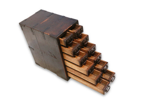 Twelve-Drawer Box (Ko-bako), Wood, Japanese, Meiji Period