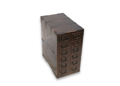 Twelve-Drawer Box (Ko-bako), Wood, Japanese, Meiji Period